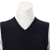 FELISI MENS MS MERINO EMB V NECK KNIT VEST