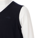 FELISI MENS MS MERINO EMB V NECK KNIT VEST